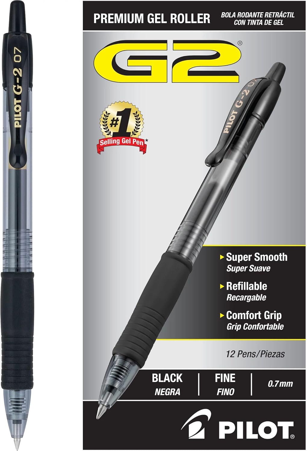 Pilot G2 Gel Pens (12-Pack)
